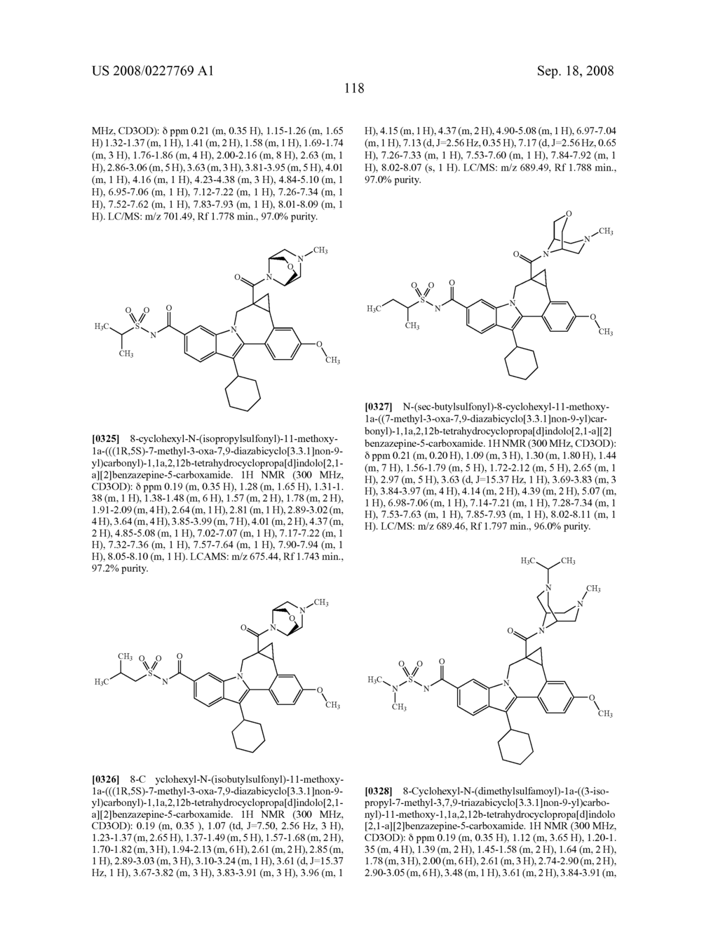 Compounds for the Treatment of Hepatitis C - diagram, schematic, and image 119