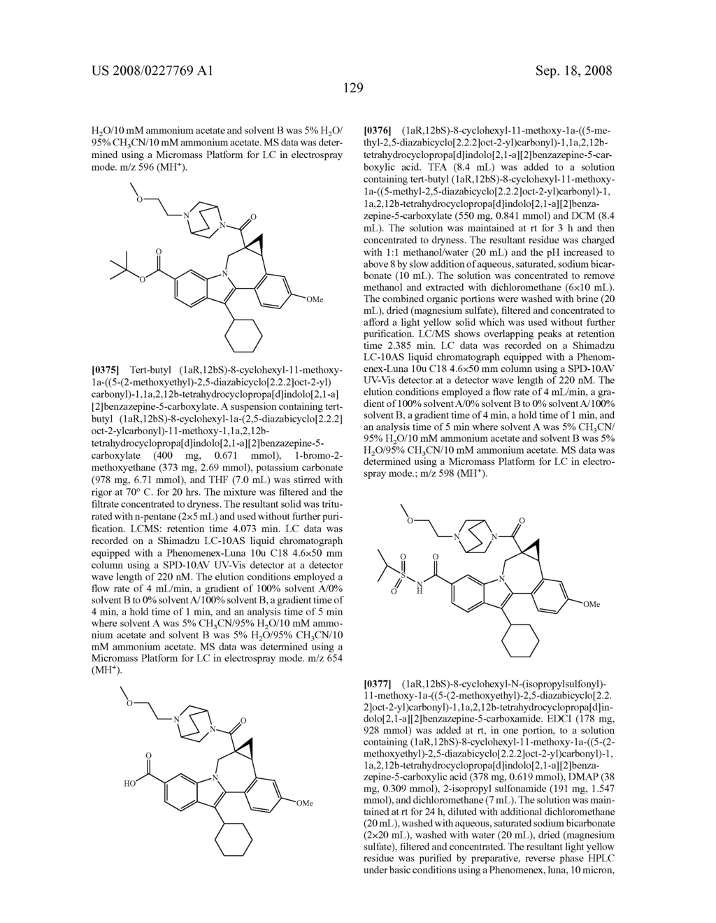 Compounds for the Treatment of Hepatitis C - diagram, schematic, and image 130