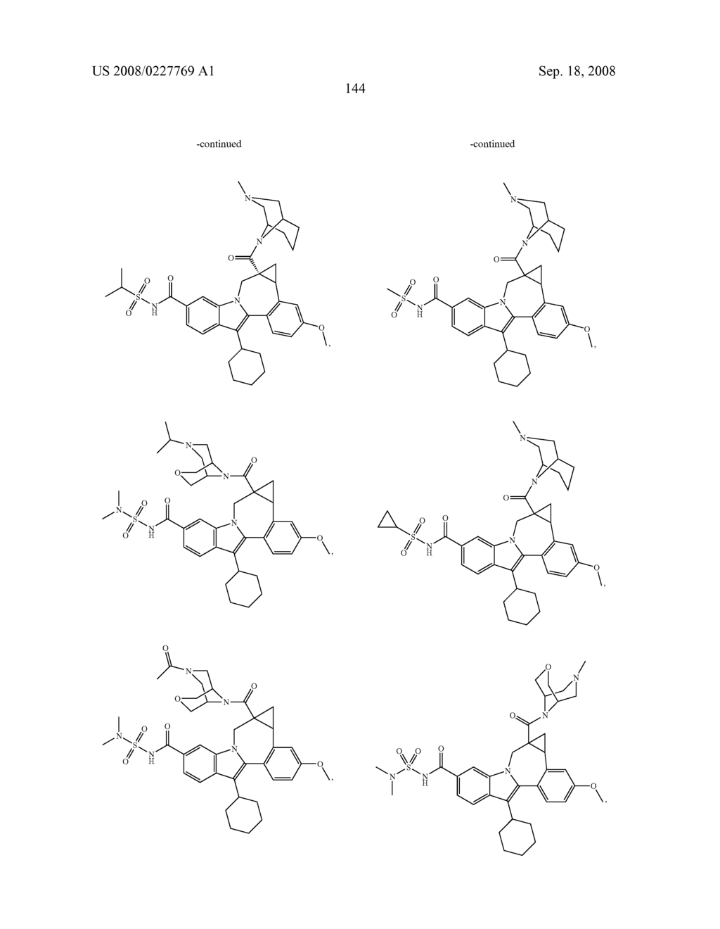 Compounds for the Treatment of Hepatitis C - diagram, schematic, and image 145