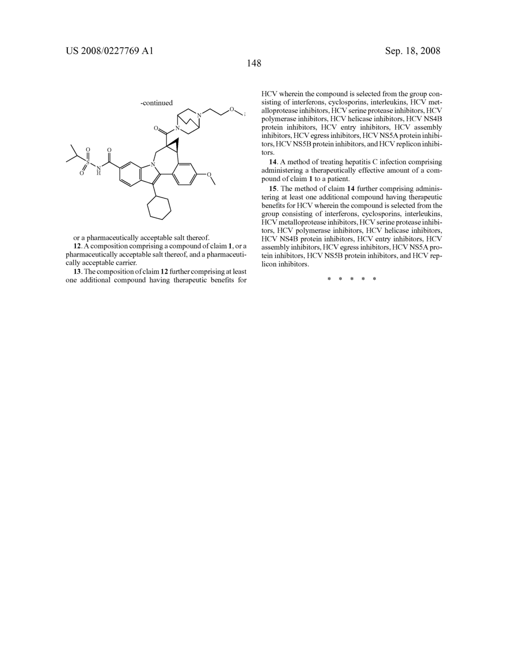 Compounds for the Treatment of Hepatitis C - diagram, schematic, and image 149