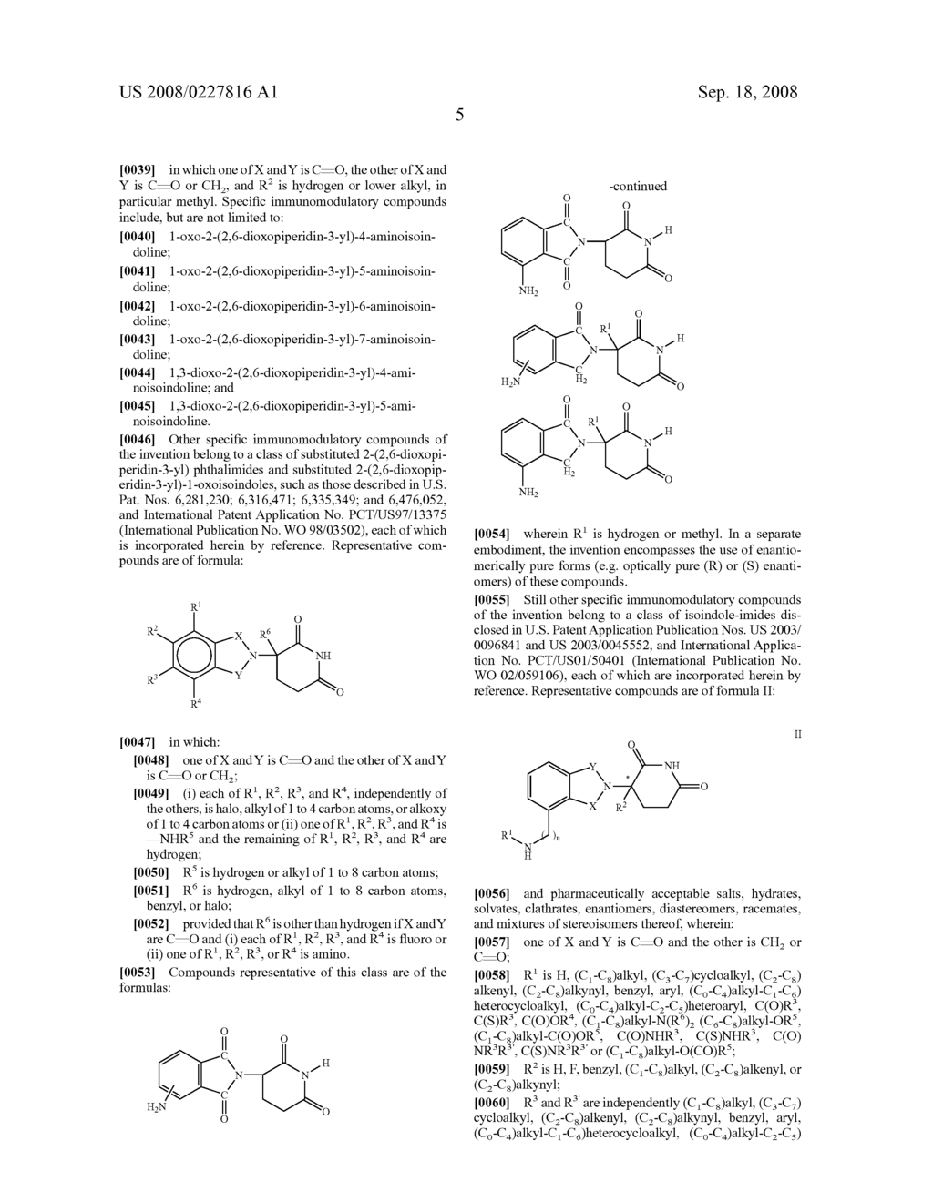 Methods and compositions using immunomodulatory compounds for the treatment and management of central nervous system disorders or diseases - diagram, schematic, and image 06