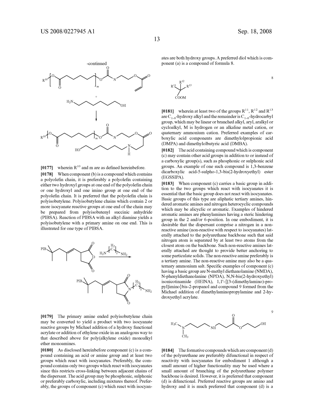 Polyurethane Based Pigment Dispersants Which Contain Reactive Double Bonds - diagram, schematic, and image 14