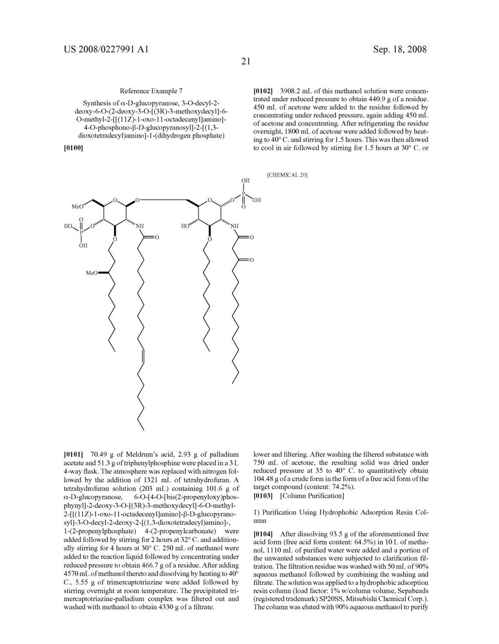 Sodium salt of disaccharide compound, production method and use of same - diagram, schematic, and image 24