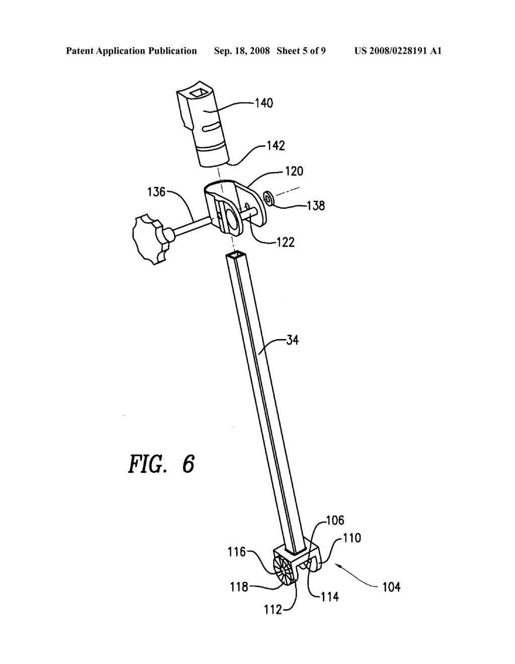 Femoral elevator - diagram, schematic, and image 06