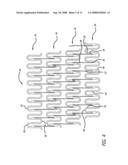 Intravascular stent with integrated link and ring strut diagram and image