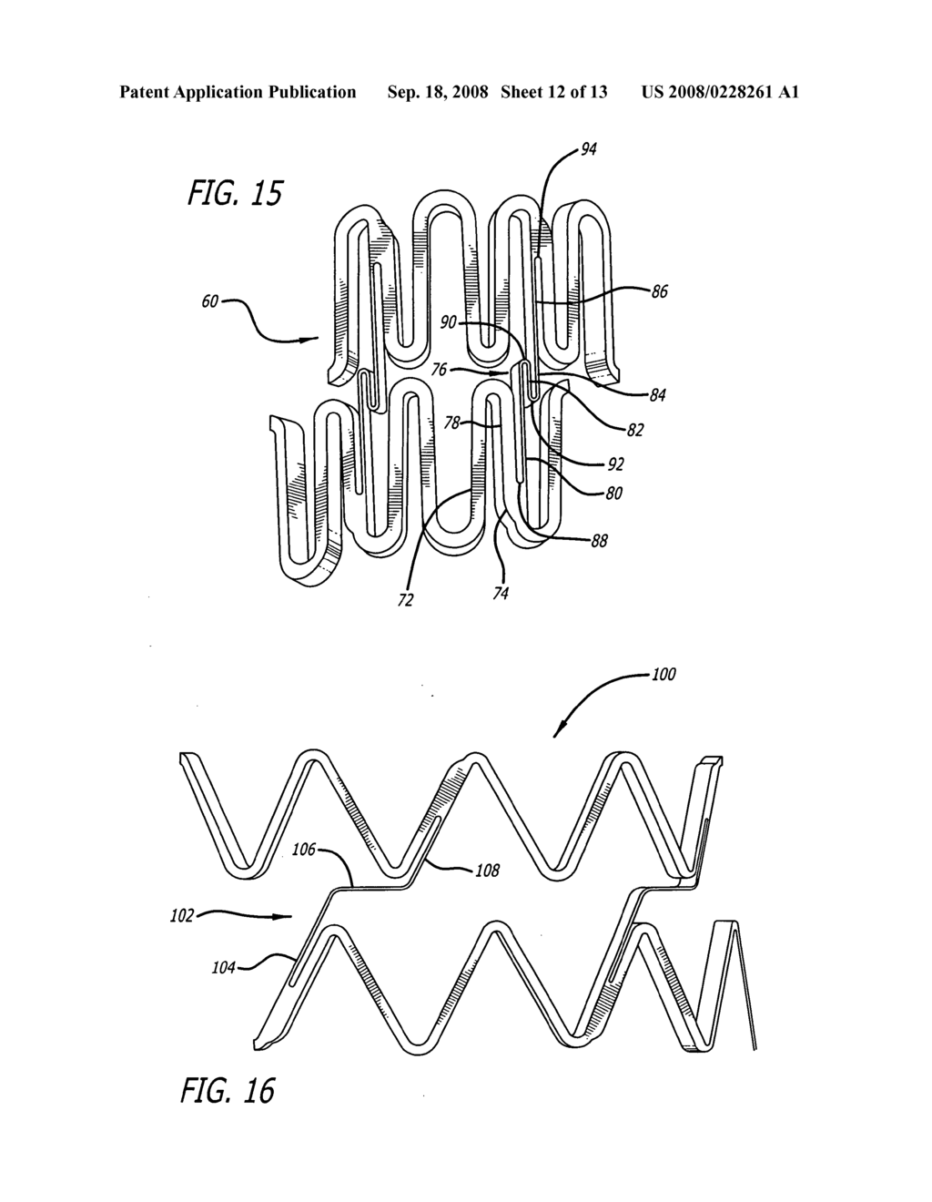 Intravascular stent with integrated link and ring strut - diagram, schematic, and image 13