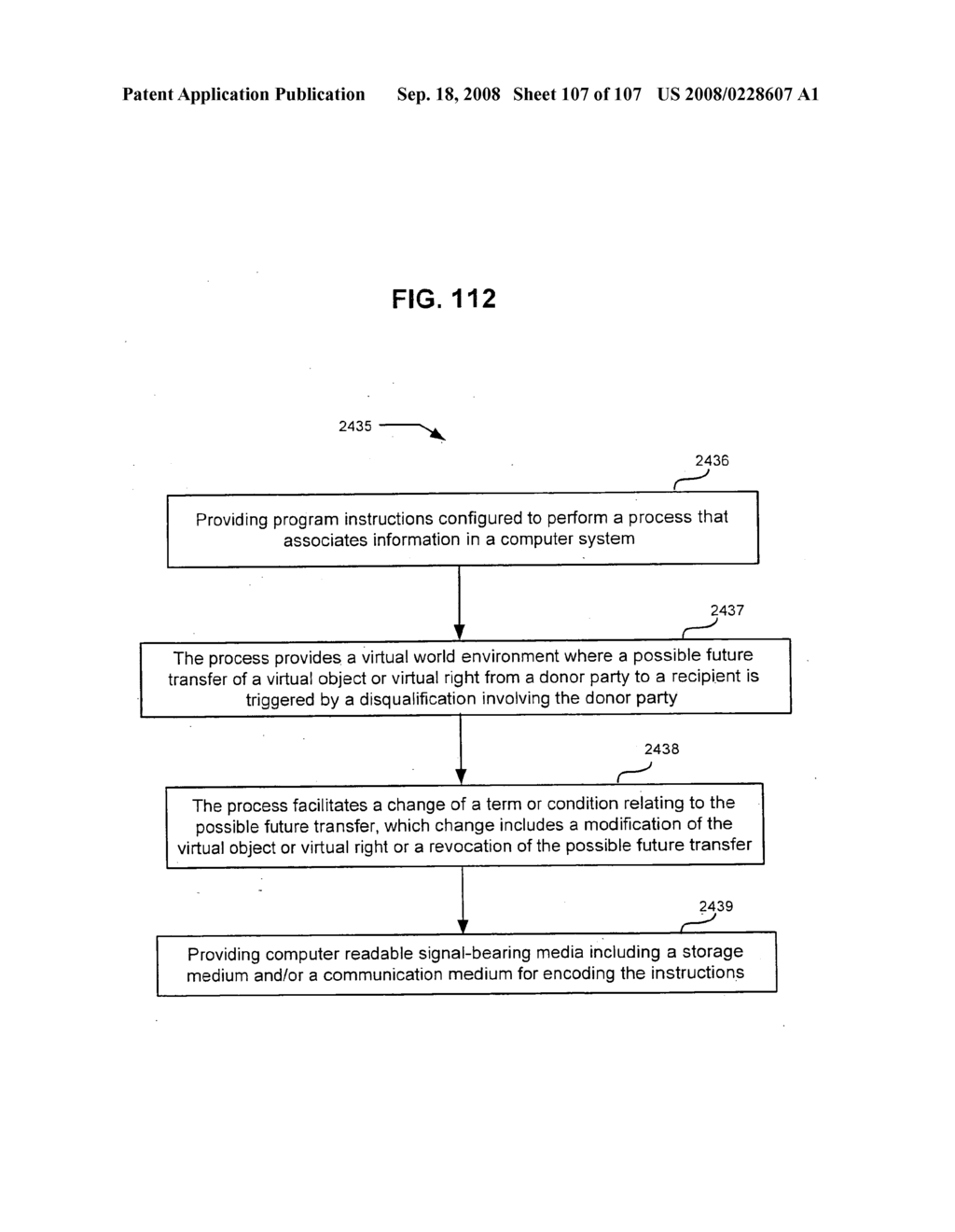 Resolution of virtual world revocable transfers - diagram, schematic, and image 108