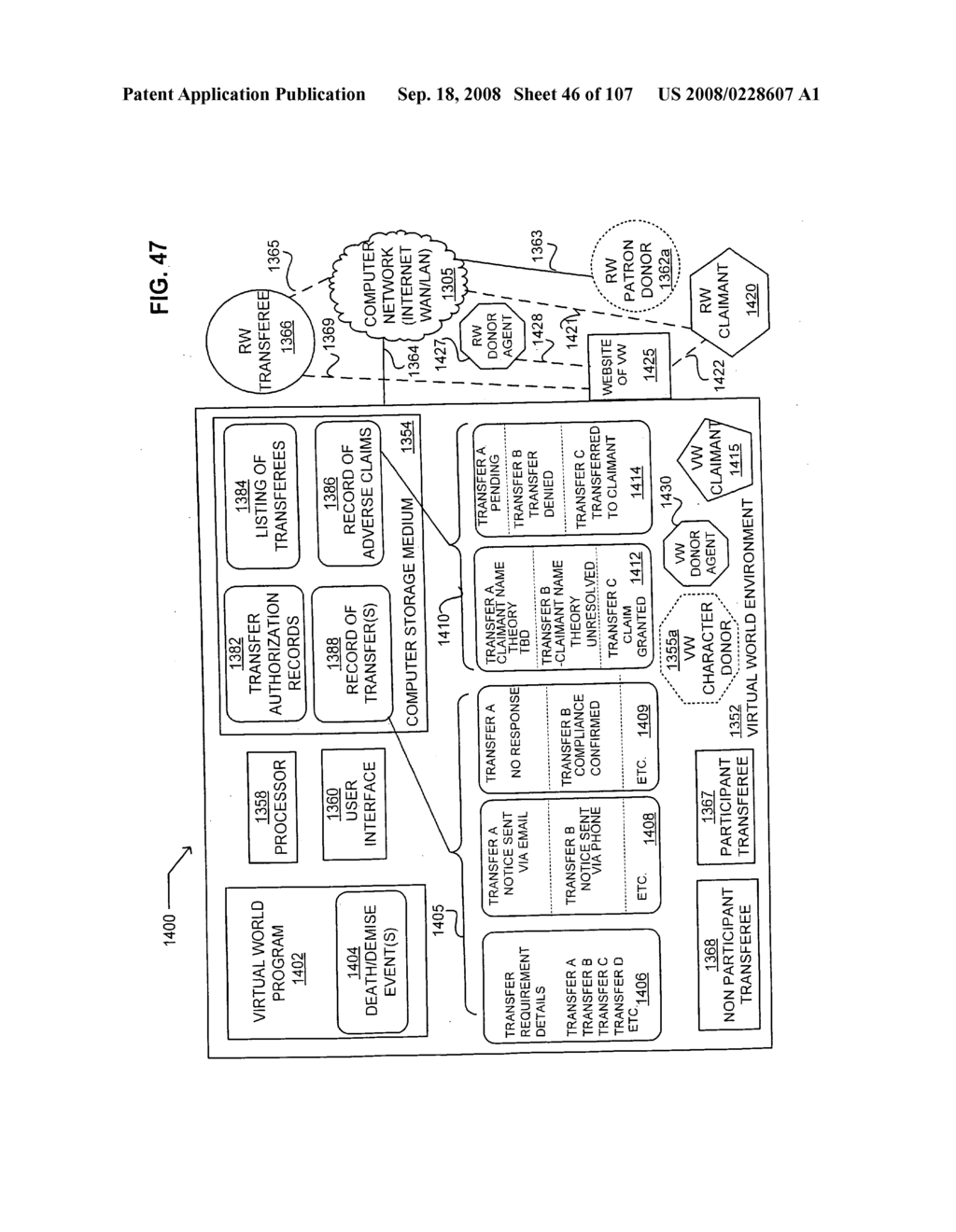 Resolution of virtual world revocable transfers - diagram, schematic, and image 47