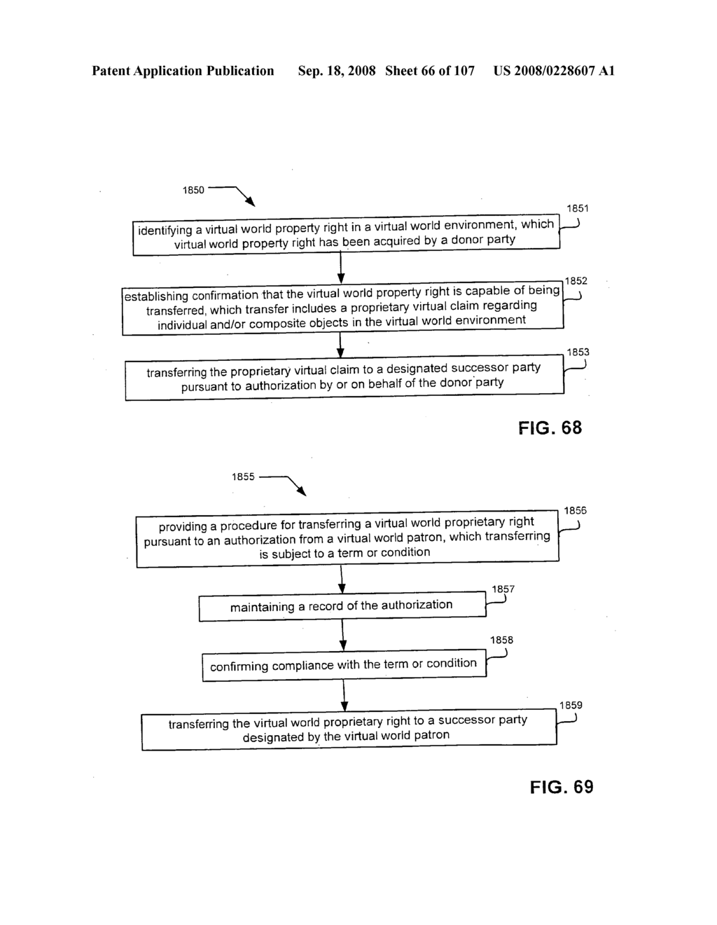 Resolution of virtual world revocable transfers - diagram, schematic, and image 67