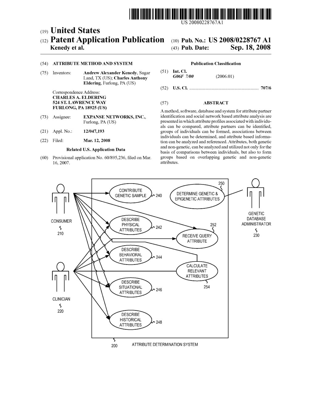 Attribute Method and System - diagram, schematic, and image 01