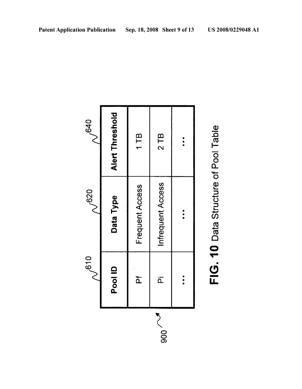 Method and apparatus for chunk allocation in a thin provisioning storage system - diagram, schematic, and image 10