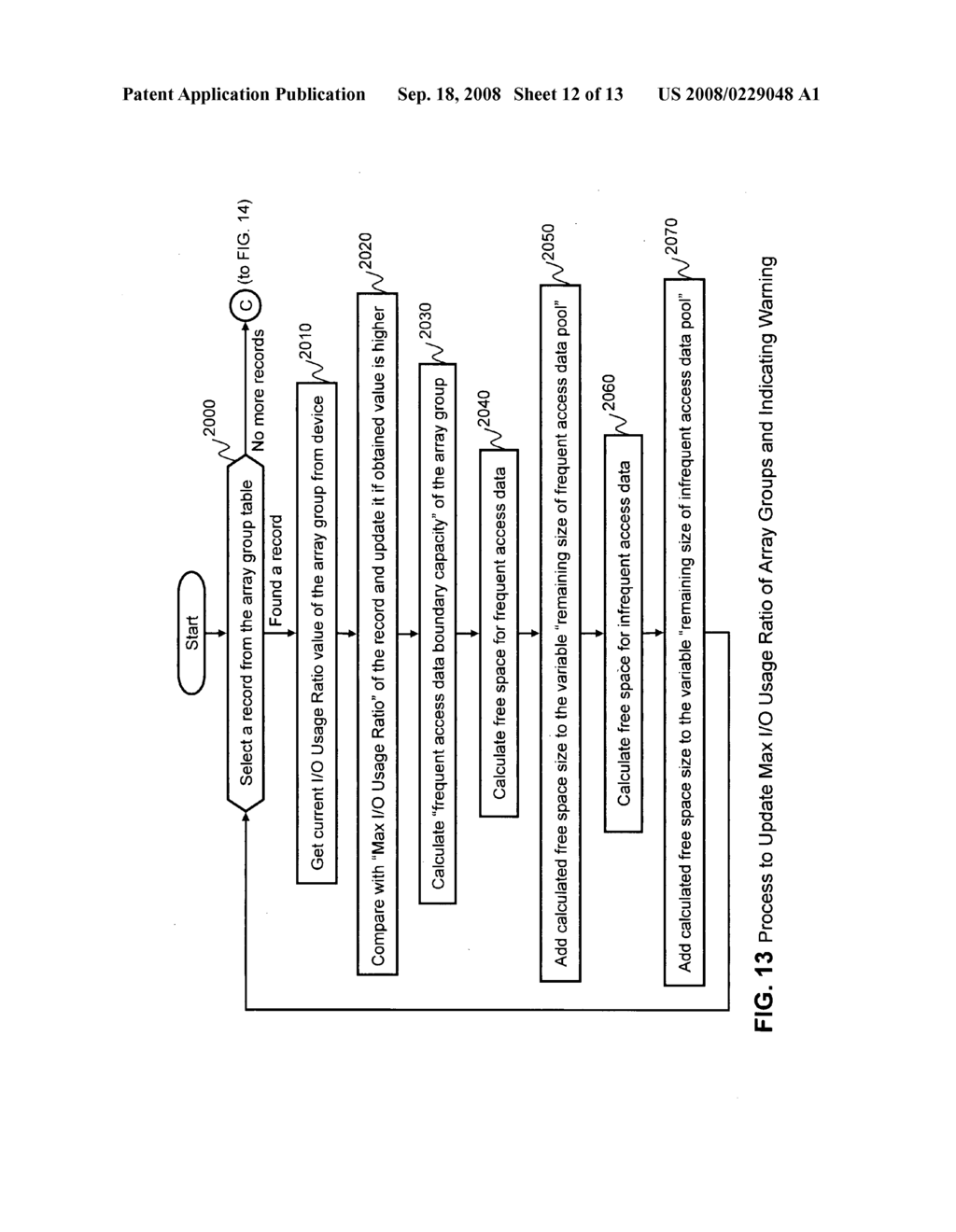 Method and apparatus for chunk allocation in a thin provisioning storage system - diagram, schematic, and image 13