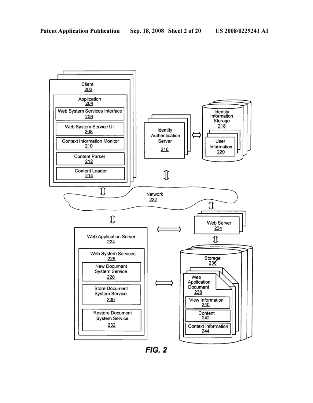 System and method of providing a user interface for client applications to store data and context information on the web - diagram, schematic, and image 03