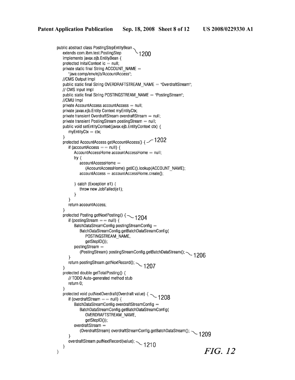 Method and Apparatus for Implementing Container Managed Batch Jobs in an Enterprise Java Bean Environment - diagram, schematic, and image 09