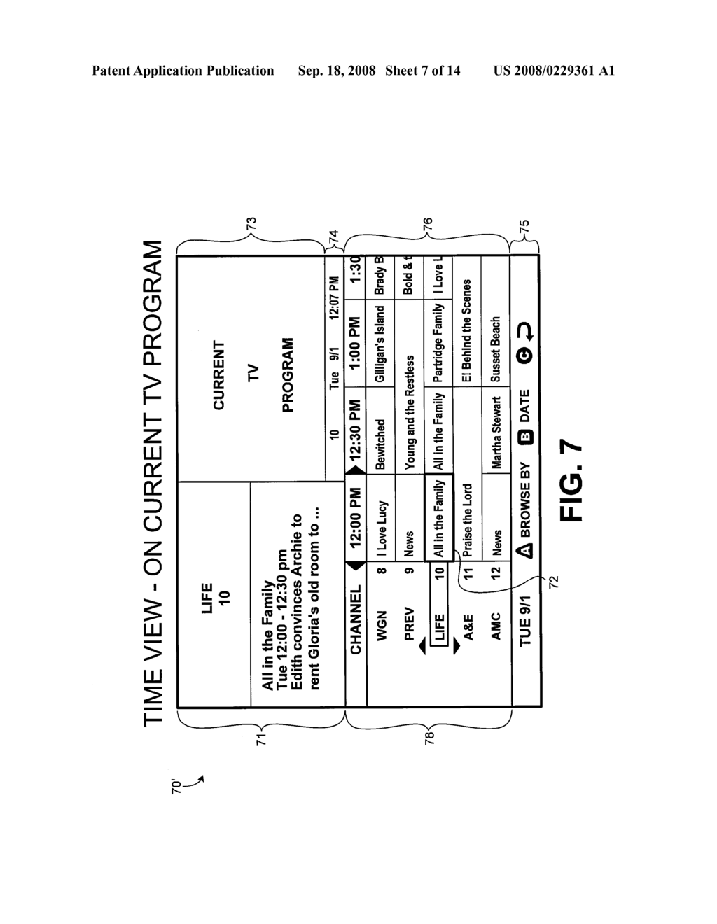 Initial Arrangement of Interactive Program Guide - diagram, schematic, and image 08