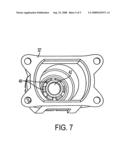 Plastic molded motor housing diagram and image