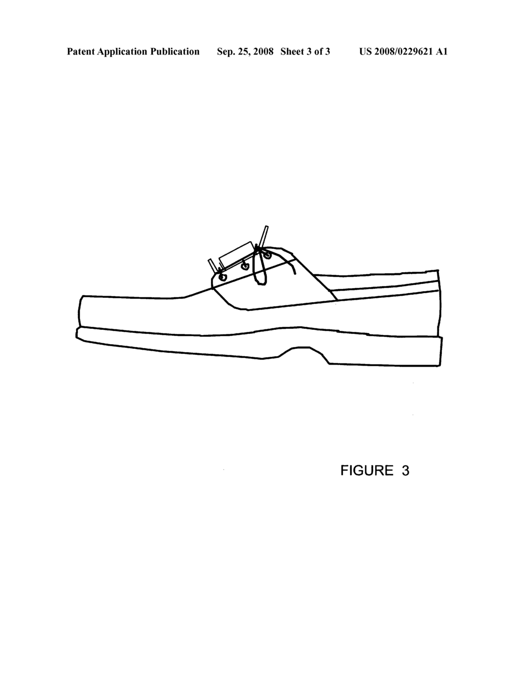 Attachment device for attaching objects to laced footwear - diagram, schematic, and image 04