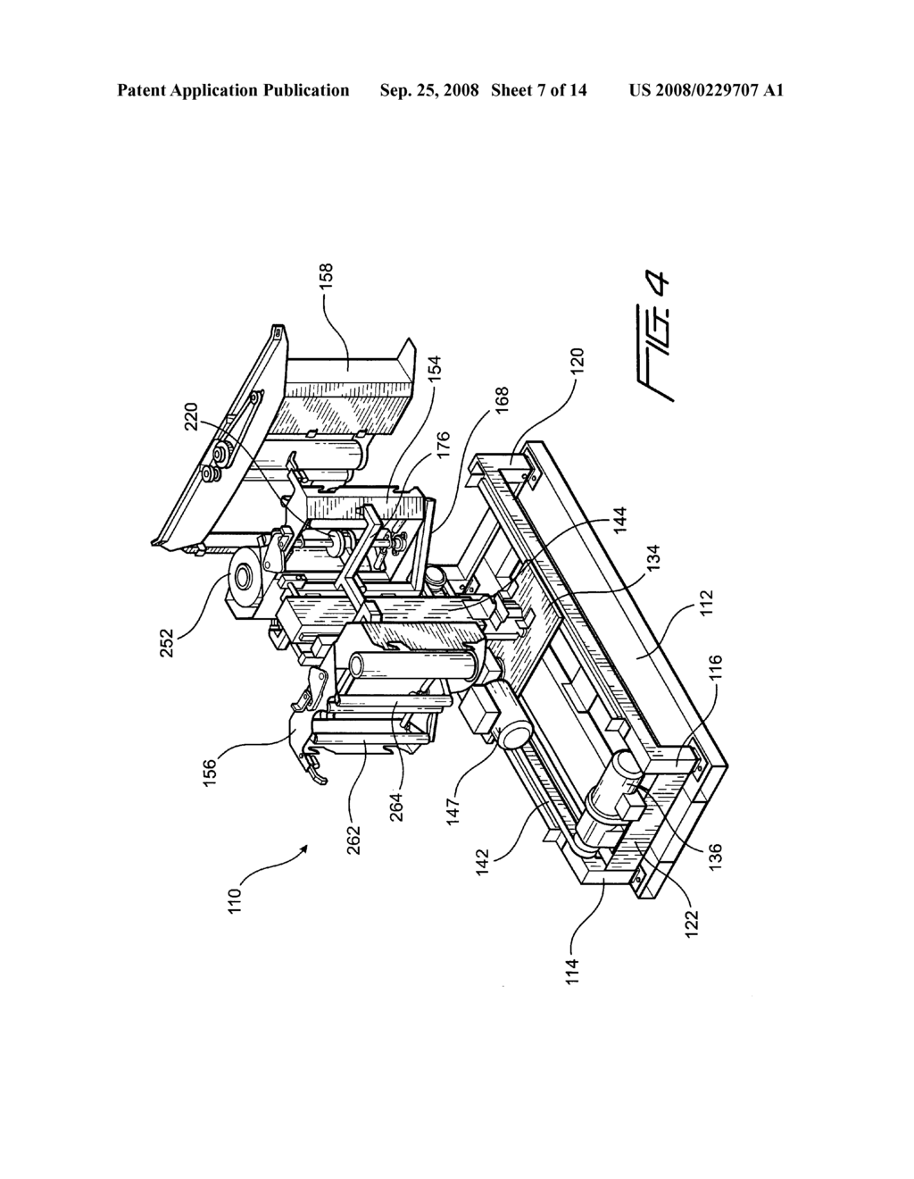 Automatic film changer for a film wrapping machine - diagram, schematic, and image 08