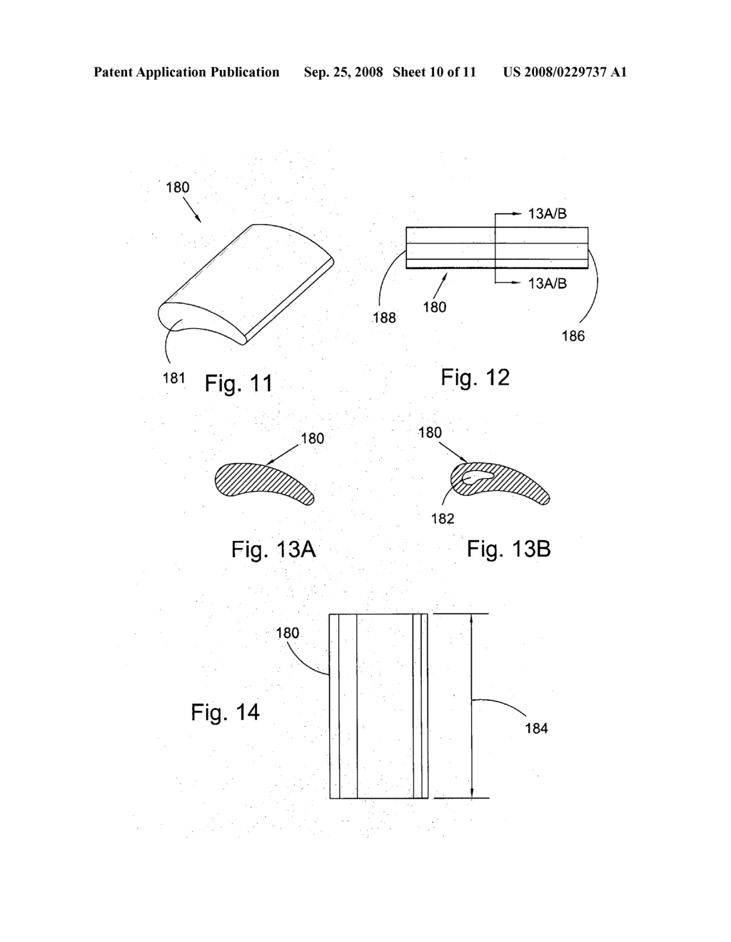 Extruded stator blade, stator with extruded blade, and method of forming a stator assembly with extruded blades - diagram, schematic, and image 11