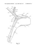 Liftable golf club head cover diagram and image