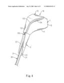 Liftable golf club head cover diagram and image