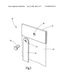 SIDE WINDOW ROLLER BLIND WITH HINGED PULL ROD AND RECTANGULAR SUPPORT ROD diagram and image