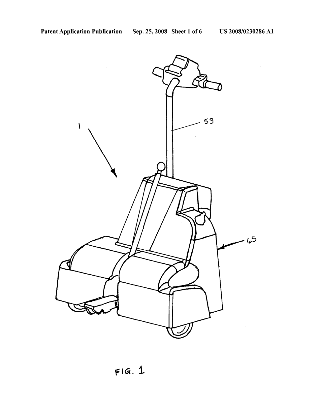 Motorized wheeled vehicle caddy - diagram, schematic, and image 02