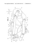 REAR WHEEL SUSPENSION FOR A MOTORCYCLE AND SWING ARM ATTACHMENT STRUCTURE FOR A MOTORCYCLE diagram and image