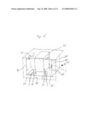 Building container for a device and method for a layerwise manufacturing of a three-dimensional object diagram and image