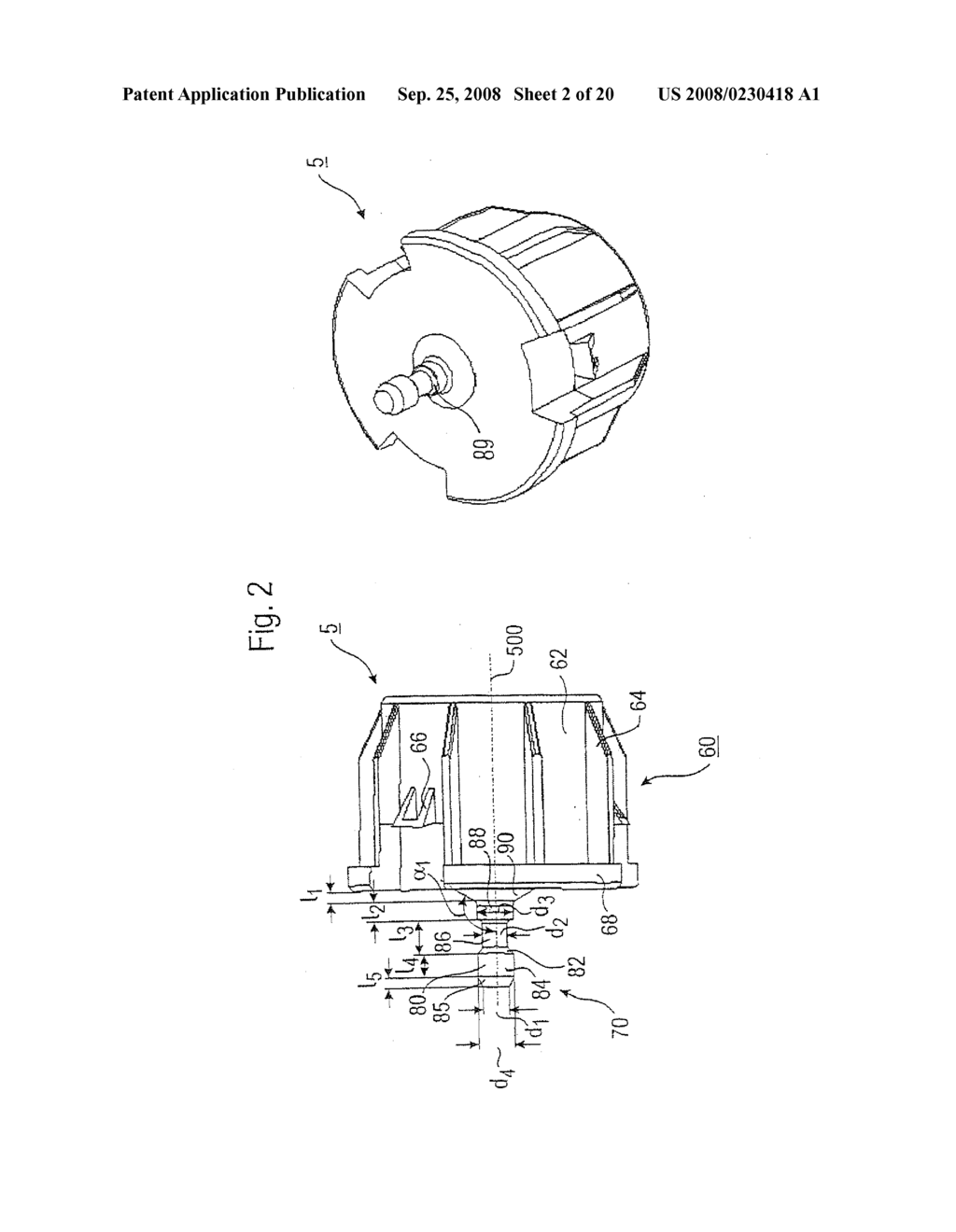 End Plug for a Roll of Material, Roll of Material and Retention Mechanism in a Dispenser - diagram, schematic, and image 03