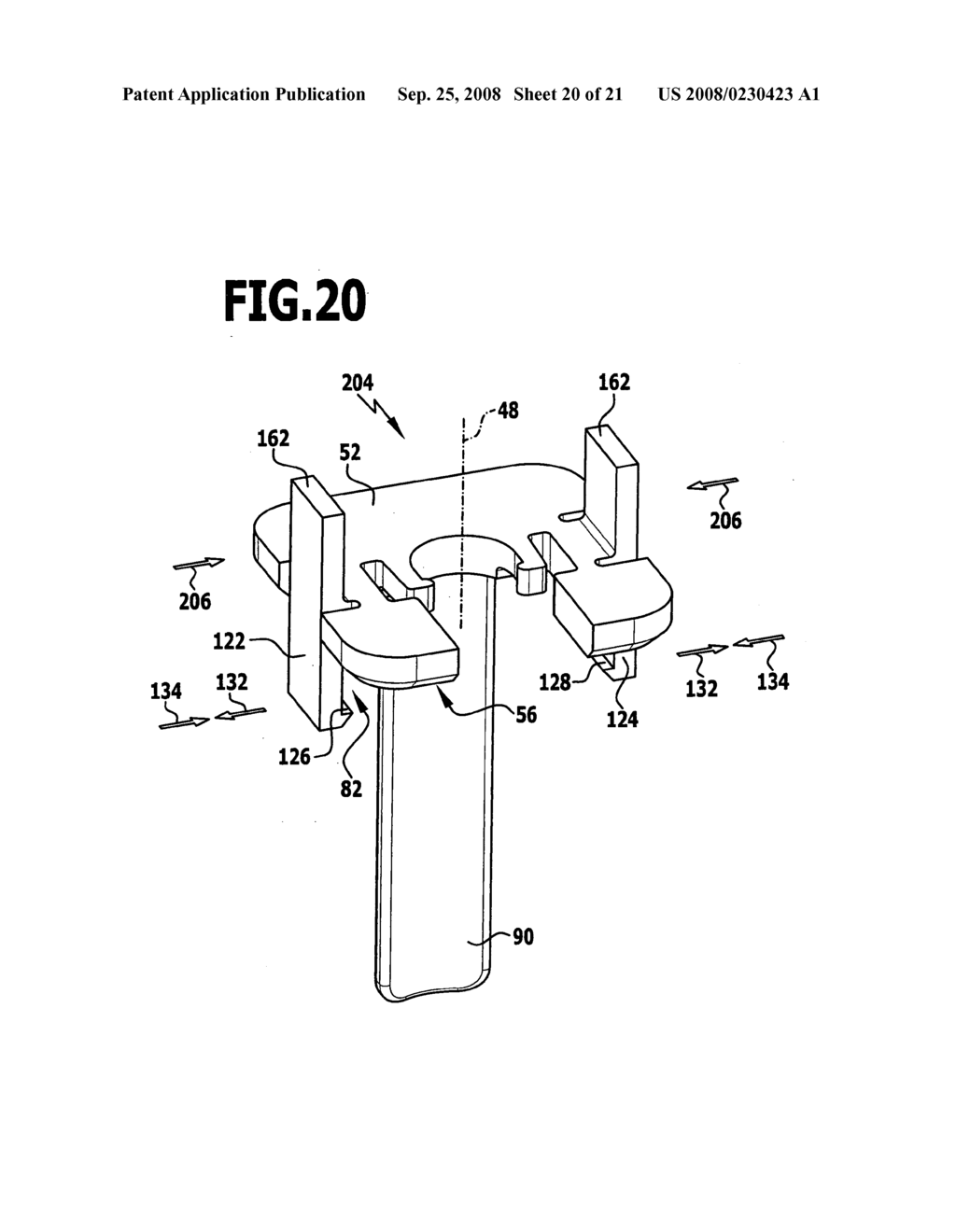 Holding device for an implant - diagram, schematic, and image 21