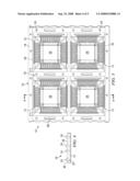 Leadframe Array with Riveted Heat Sinks diagram and image