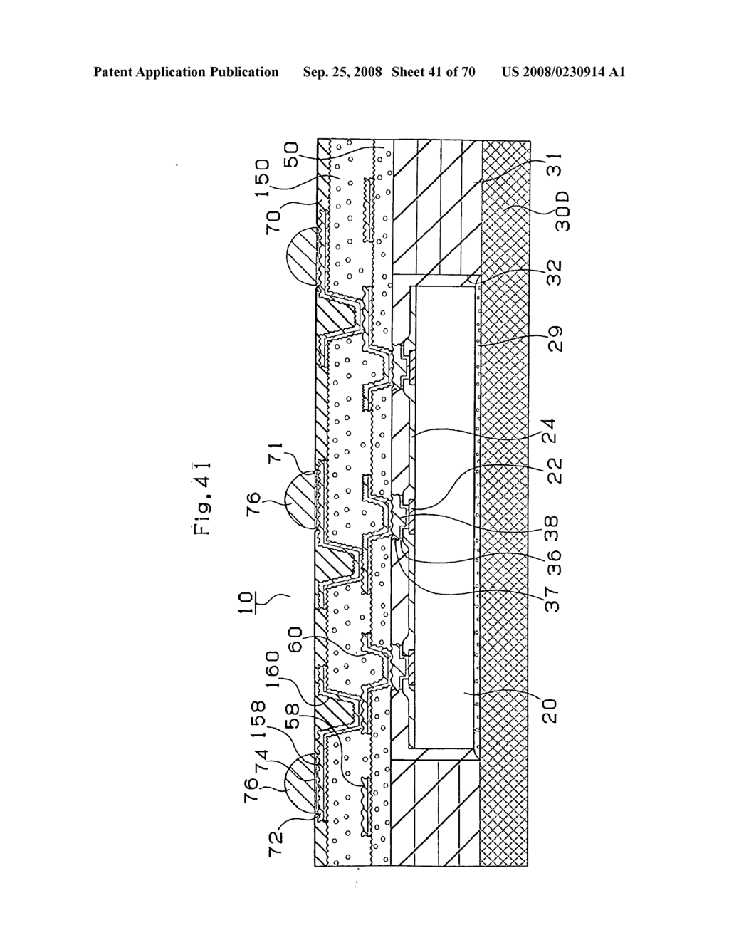 SEMICONDUCTOR ELEMENT, METHOD OF MANUFACTURING SEMICONDUCTOR ELEMENT, MULTI-LAYER PRINTED CIRCUIT BOARD, AND METHOD OF MANUFACTURING MULTI-LAYER PRINTED CIRCUIT BOARD - diagram, schematic, and image 42