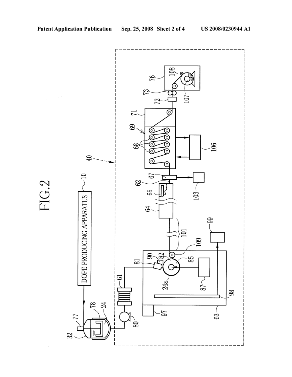 METHOD FOR PRODUCING CELLULOSE ACYLATE FILM - diagram, schematic, and image 03