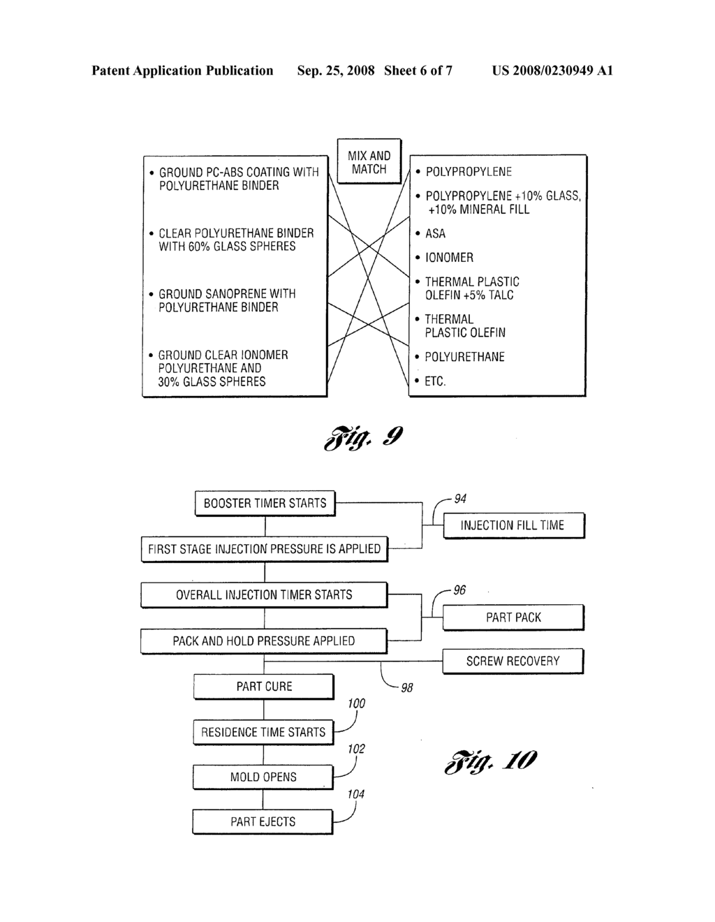 Injection molding process for forming coated molded parts - diagram, schematic, and image 07