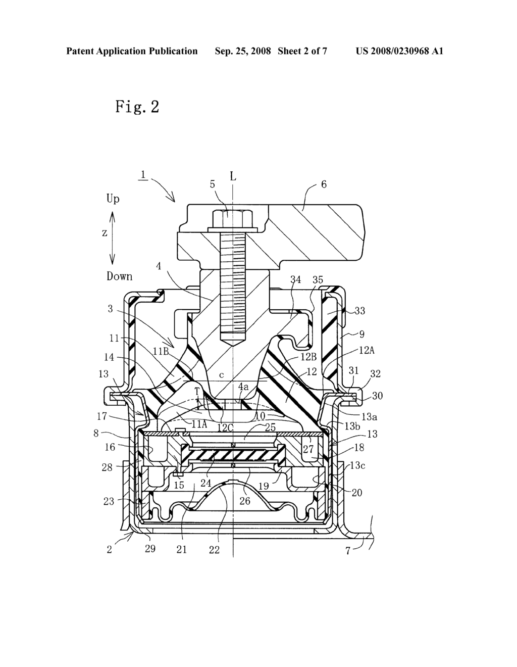 LIQUID SEALED VIBRATION ISOLATING DEVICE - diagram, schematic, and image 03