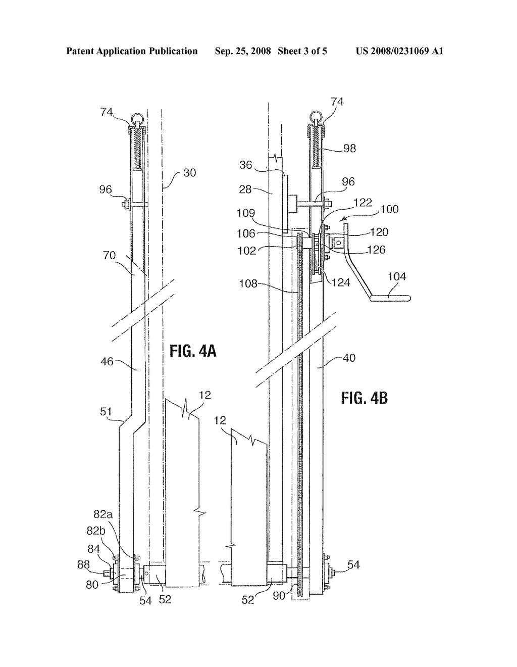 SIDE ROLL UP TARPAULIN SYSTEM FOR A FLATBED TRAILER - diagram, schematic, and image 04