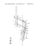 Door opening and closing apparatus for vehicle diagram and image