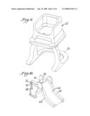 CHILD S HIGHCHAIR WITH ACCESS ATTACHMENT diagram and image