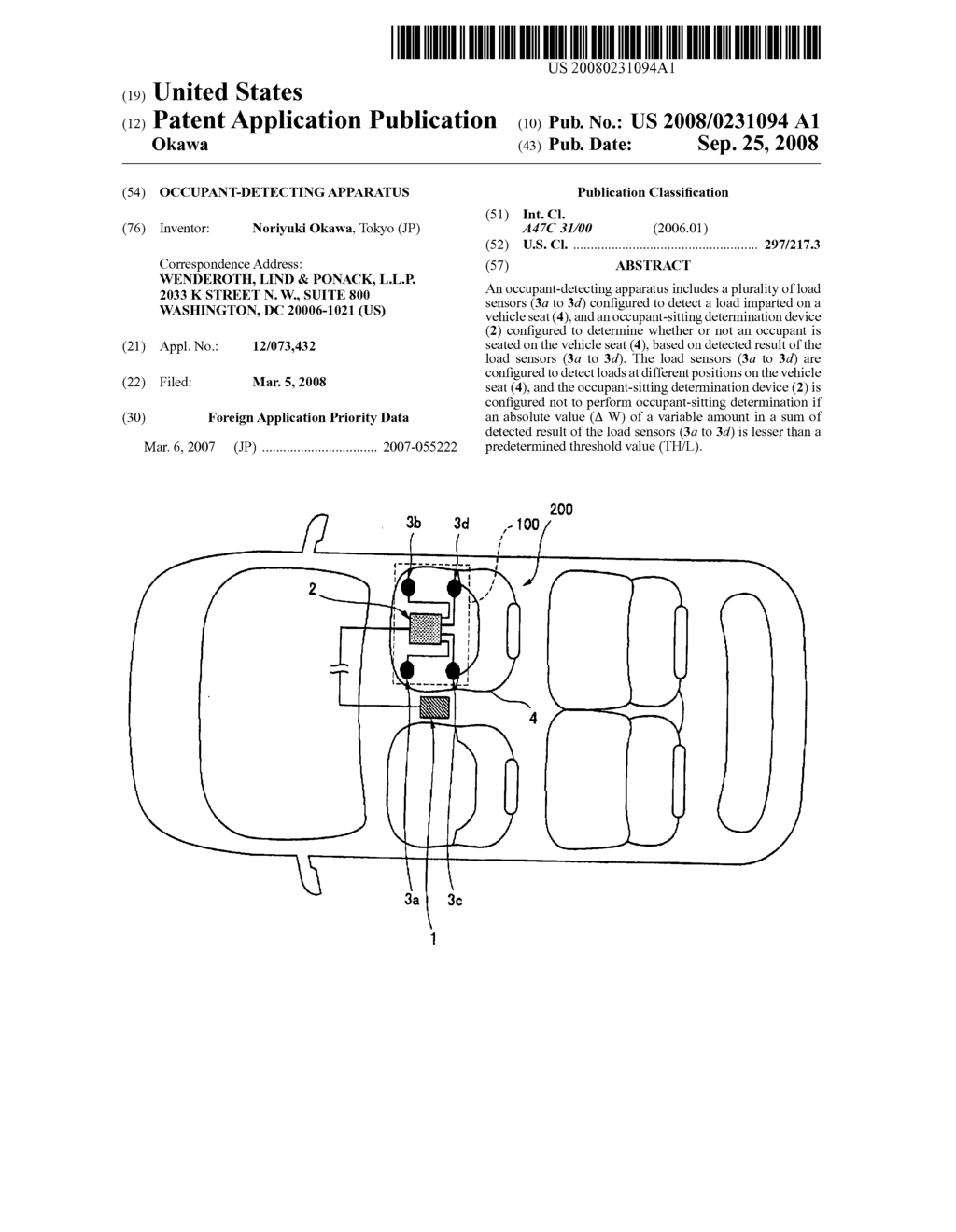 Occupant-detecting apparatus - diagram, schematic, and image 01