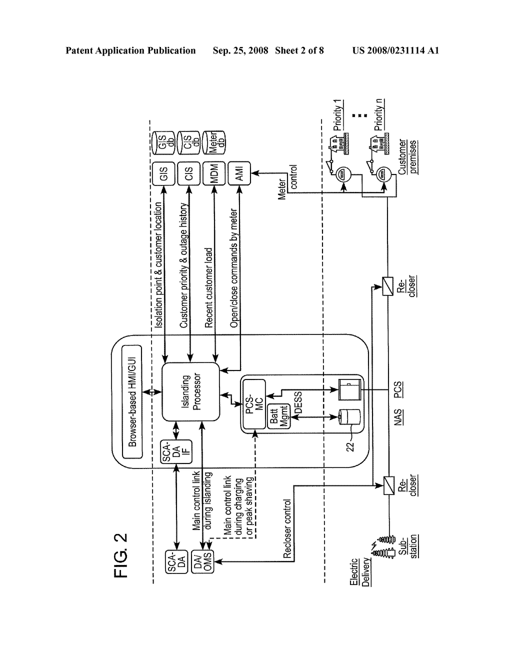 System and Method for Adaptive Islanding for Stored/Distributed Energy Devices - diagram, schematic, and image 03