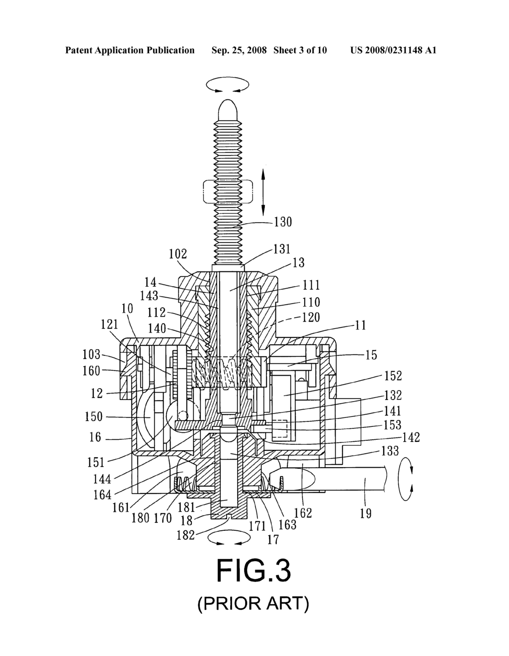 Step-by-step motor able to carry out up-and-down motion - diagram, schematic, and image 04