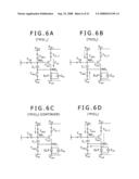 Driving method for organic electroluminescence light emitting section diagram and image