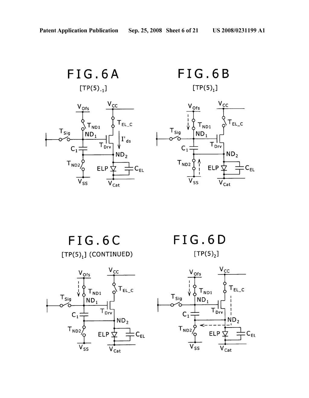 Driving method for organic electroluminescence light emitting section - diagram, schematic, and image 07