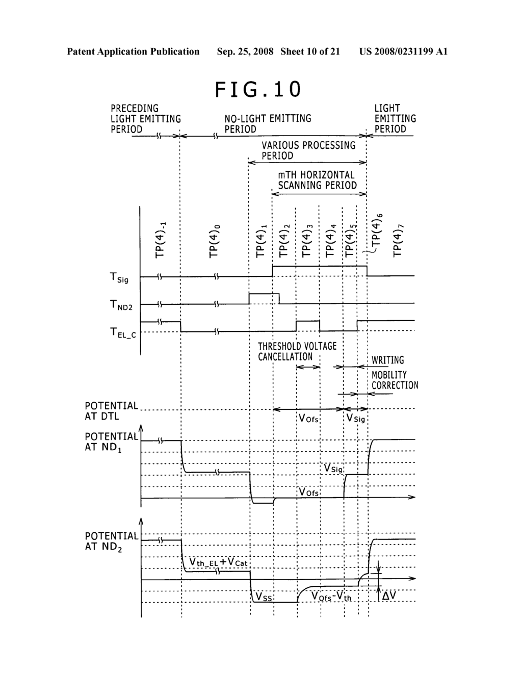 Driving method for organic electroluminescence light emitting section - diagram, schematic, and image 11