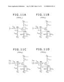 Driving method for organic electroluminescence light emitting section diagram and image