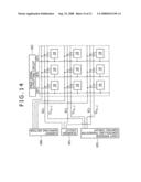 Driving method for organic electroluminescence light emitting section diagram and image