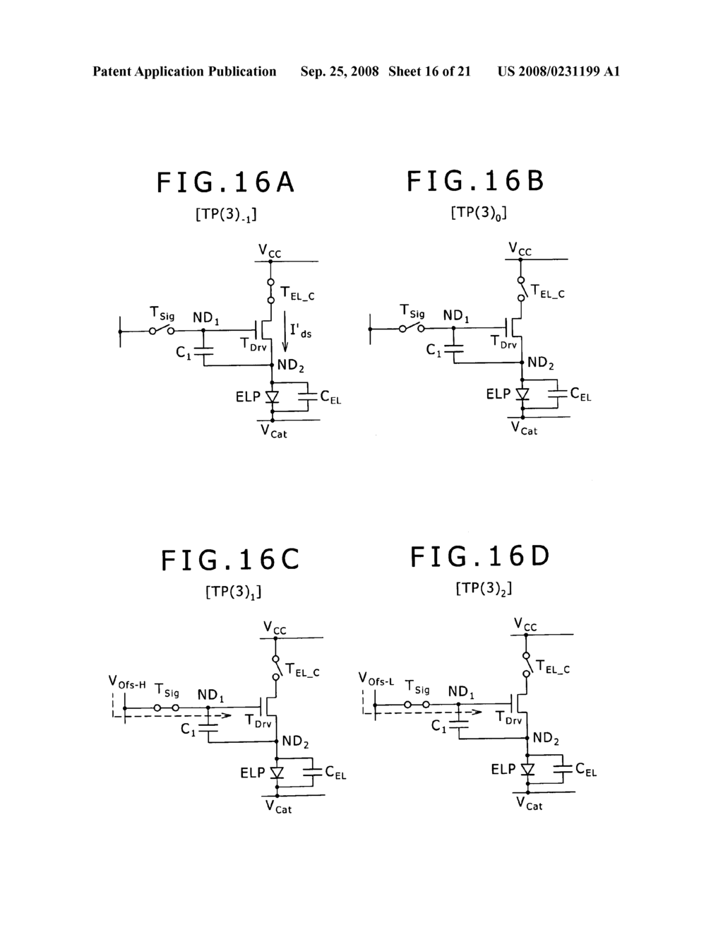 Driving method for organic electroluminescence light emitting section - diagram, schematic, and image 17