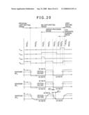 Driving method for organic electroluminescence light emitting section diagram and image