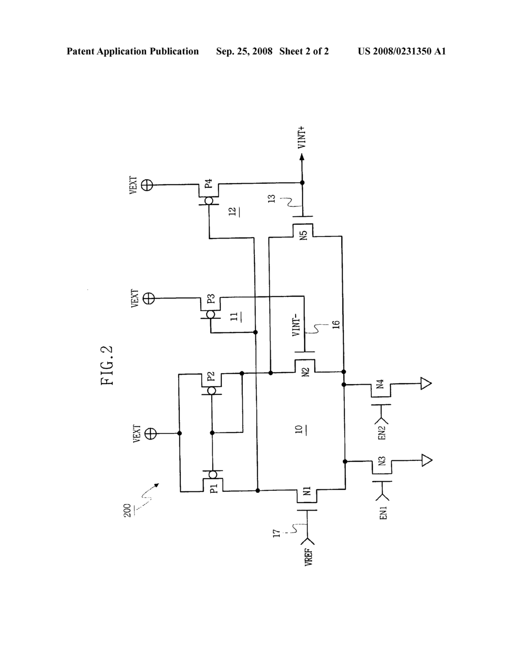 Internal voltage generating circuit for use in a semiconductor device - diagram, schematic, and image 03